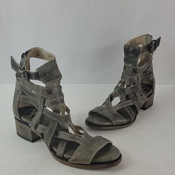 Freebird By Steven Gazelle Stone Gladiator Leather Women's Sandals - Picture 3 of 15